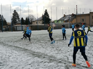 Zimní příprava: zápas A týmu ve Svitavách se výsledkově lámal v závěru. 