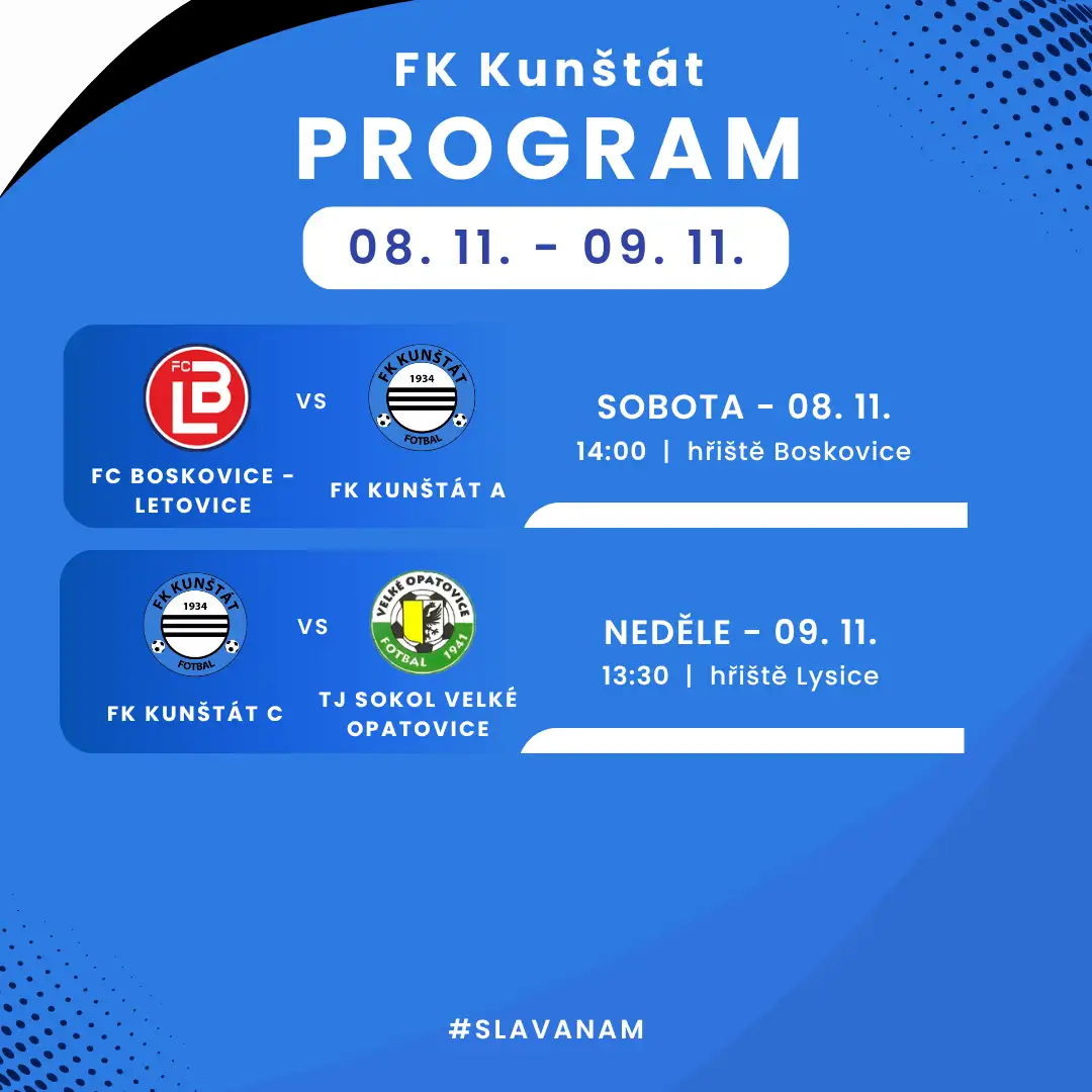 Program na nadcházející víkend