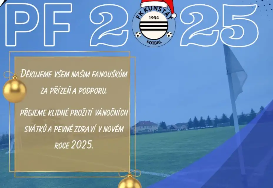 FK Kunštát přeje krásné prožití vánočních svátků