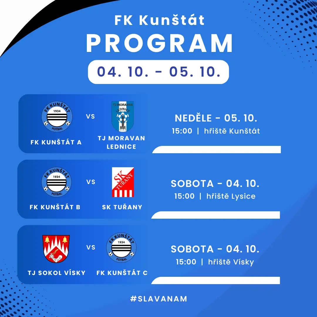 Program na nadcházející víkend