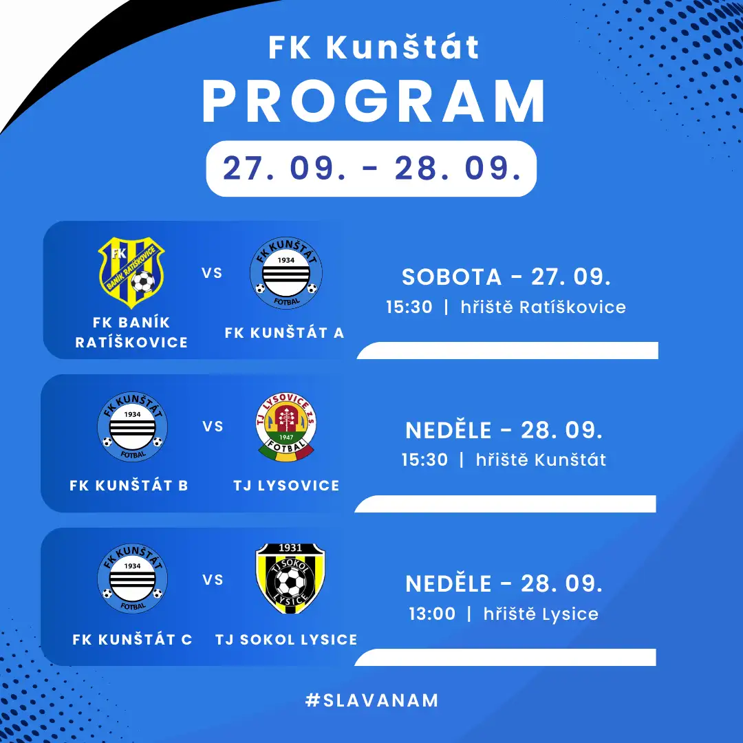 Program na nadcházející víkend