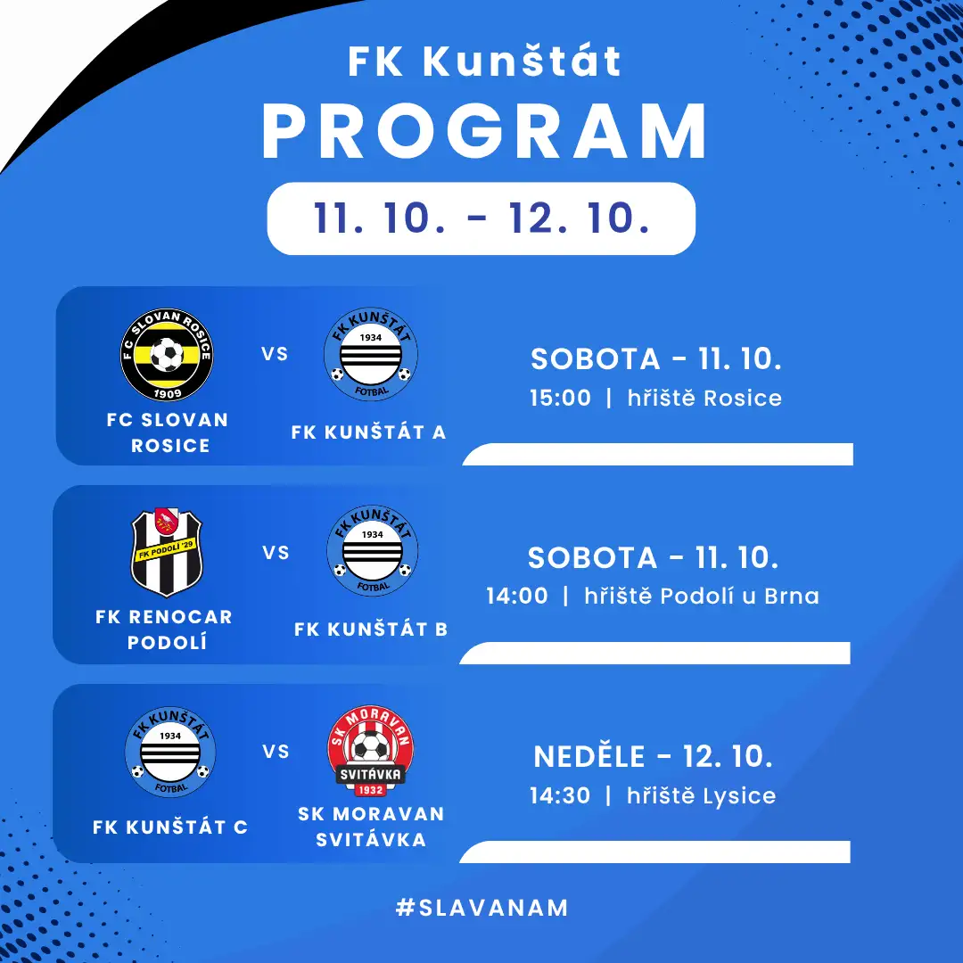 Program na nadcházející víkend