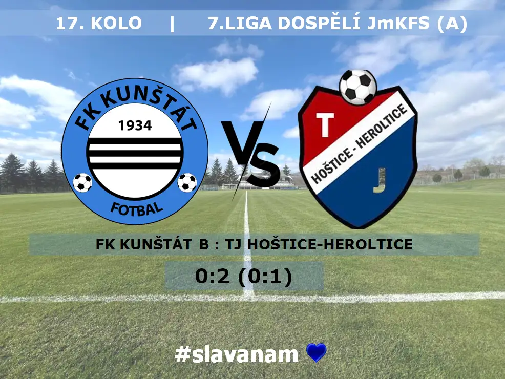 B tým v každém poločase inkasoval po gólu a podlehl 5. týmu tabulky