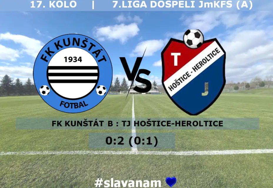 B tým v každém poločase inkasoval po gólu a podlehl 5. týmu tabulky