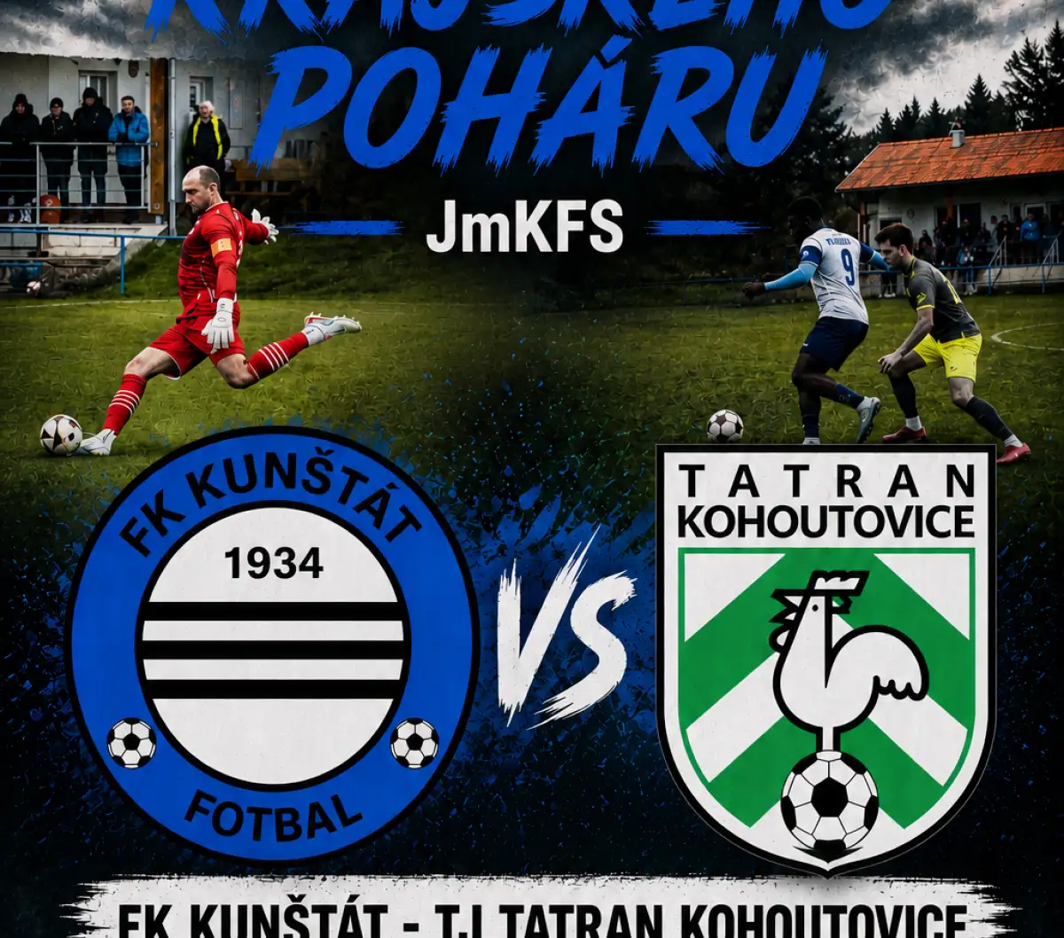 Semifinále Krajského poháru tuto středu v Kunštátu!