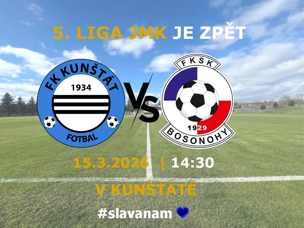 5. liga je zpět! Už tuto neděli v Kunštátě