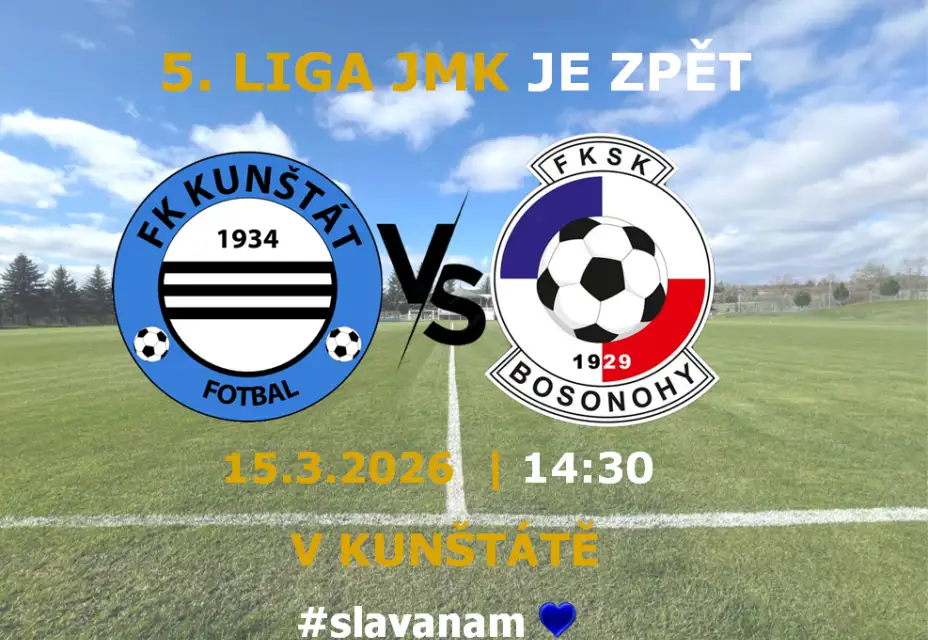 5. liga je zpět! Už tuto neděli v Kunštátě