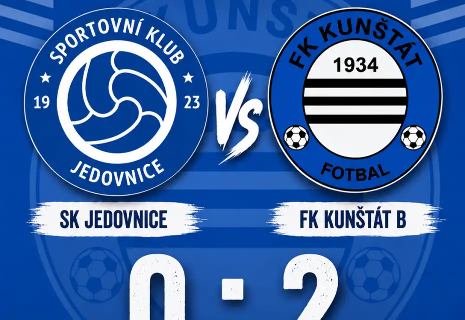 Marek Štencl se 2x trefil v Jedovnicích a B tým si pojistil 9. místo v tabulce