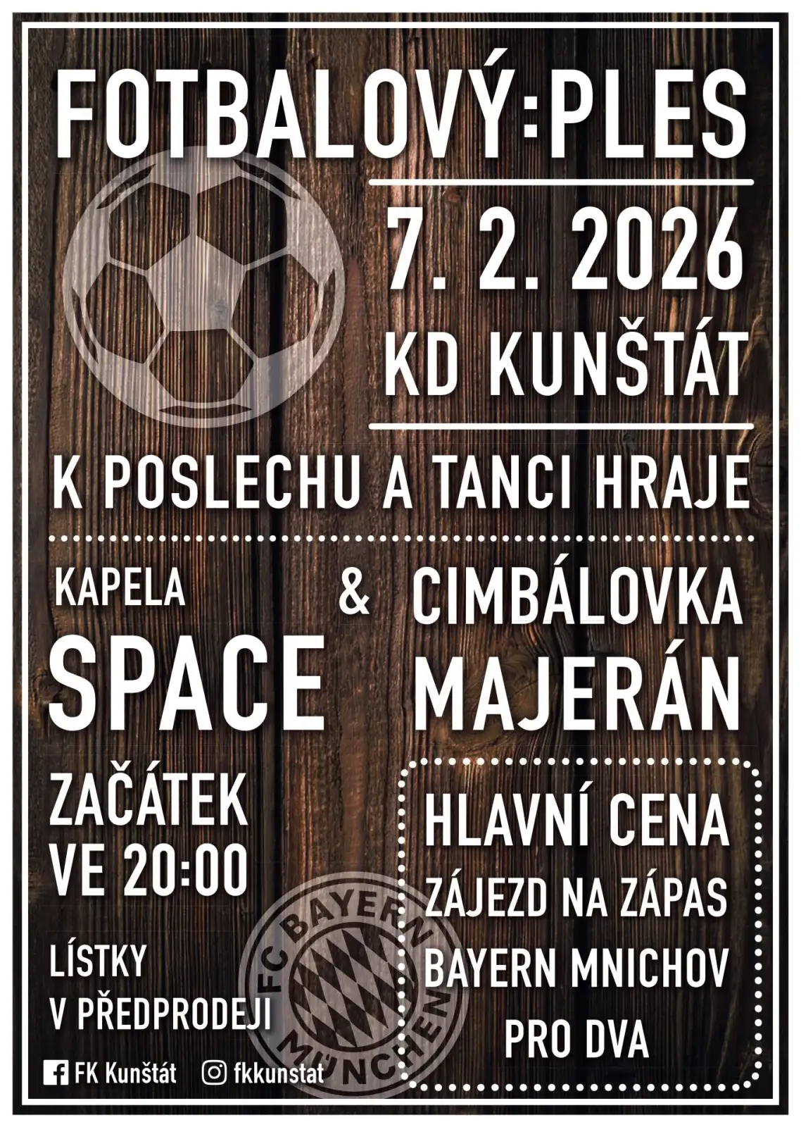 Fotbalový ples FK Kunštát