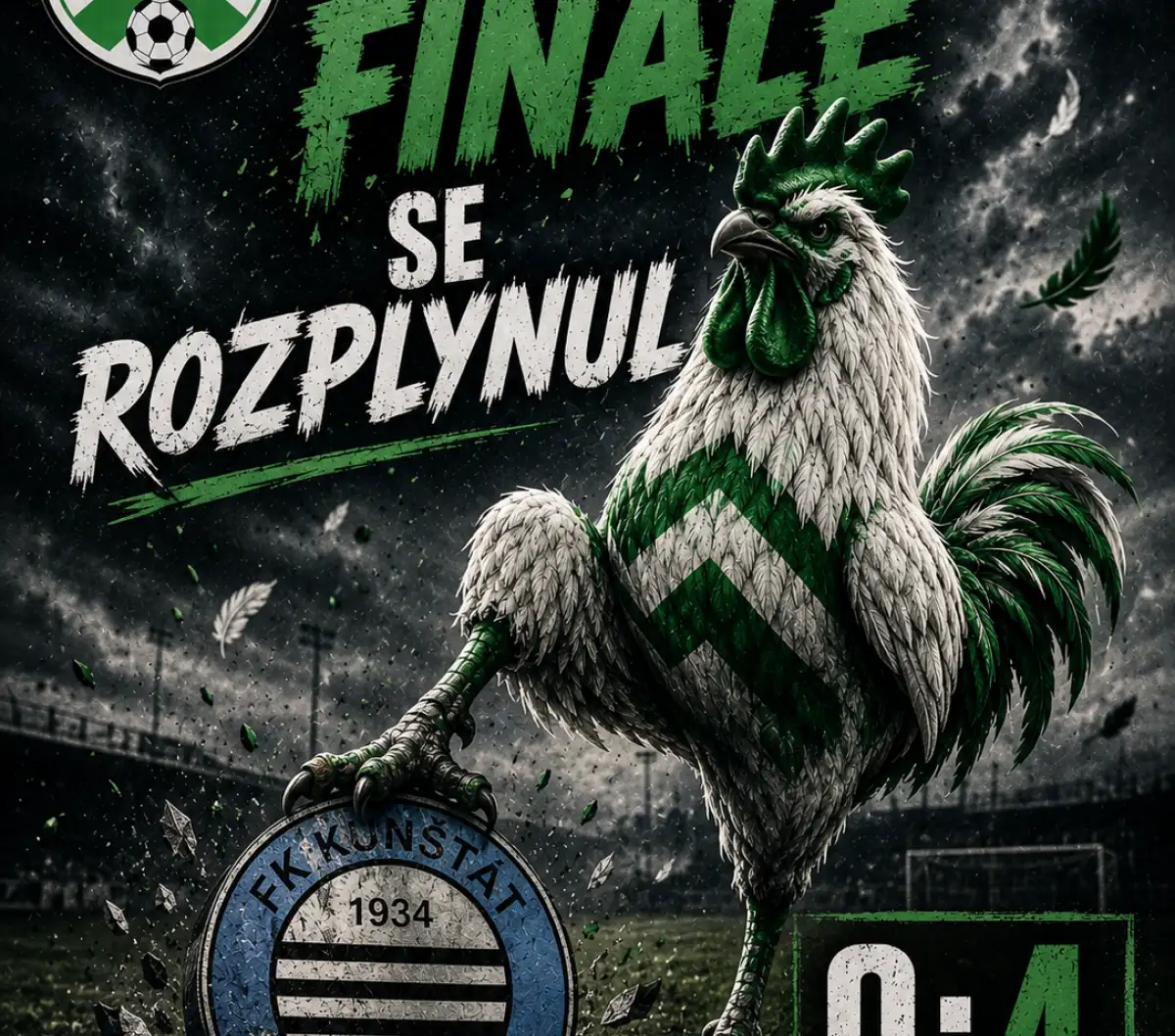 Kunštát nestačil doma na Kohoutovice a sen o finále se tak rozplynul