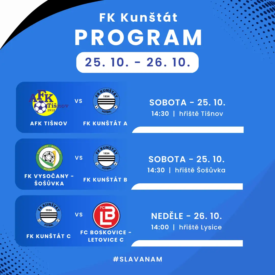 Program na nadcházející víkend