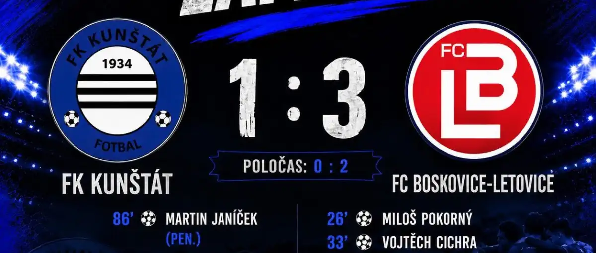 Derby s Boskovicemi tentokrát úspěšné nebylo