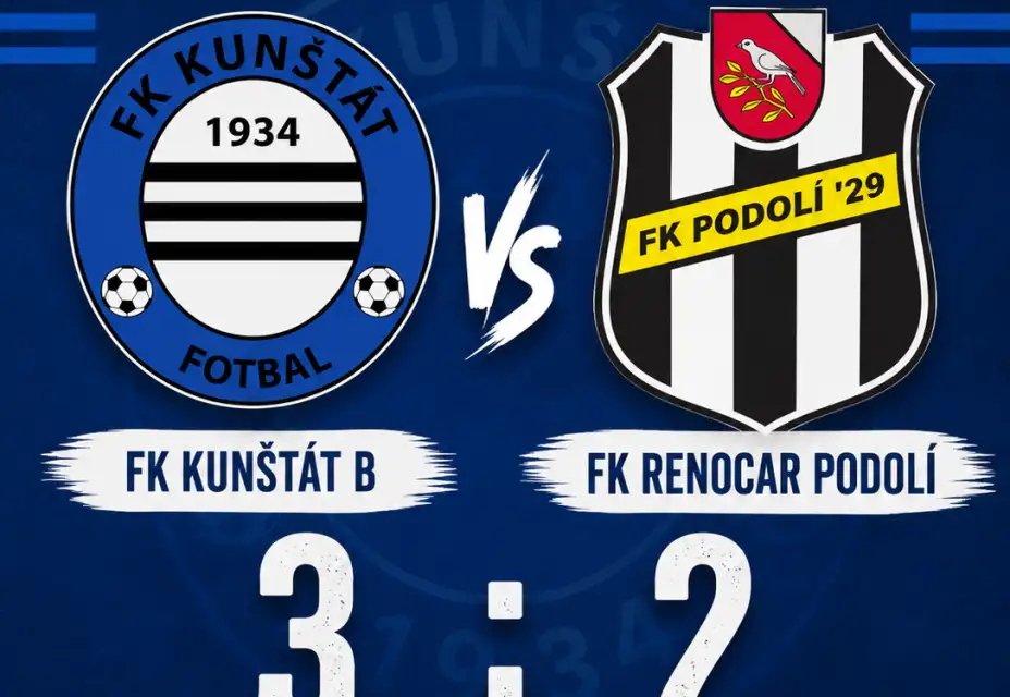 Ve středeční dohrávce porazilo béčko Podolí