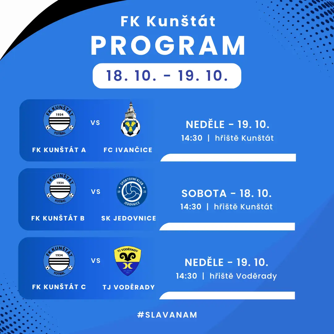 Program na nadcházející víkend